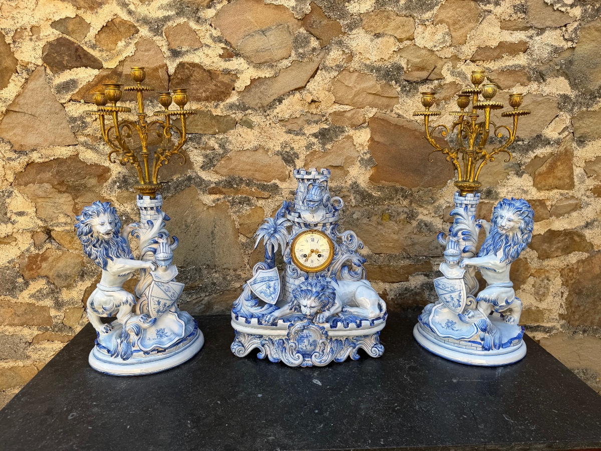 Large Fireplace Mantelpiece From Saint-clément By Gallé -photo-7