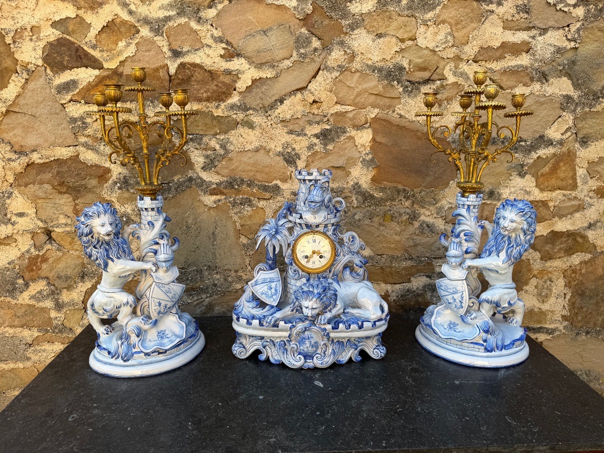 Large Fireplace Mantelpiece From Saint-clément By Gallé 
