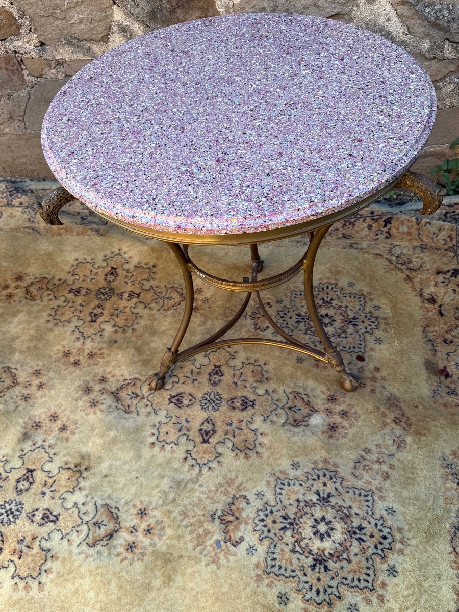 Pair Of 19th-century Bronze Pedestal Tables -photo-5