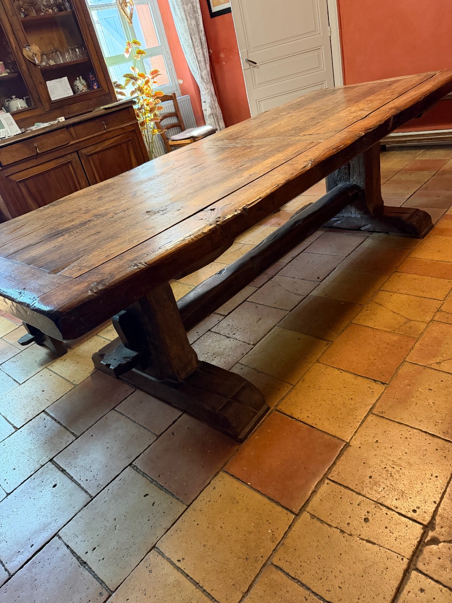 Table monastère et deux bancs -photo-2