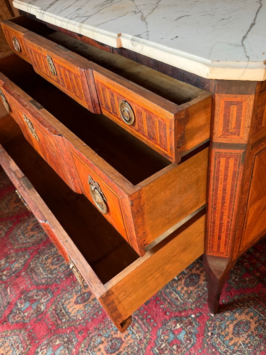 Transitional Louis XVI Chest Of Drawers -photo-3