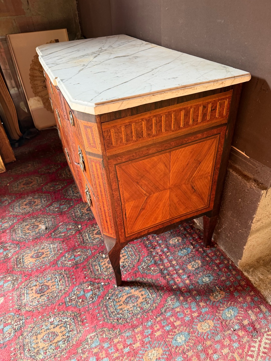 Transitional Louis XVI Chest Of Drawers -photo-4