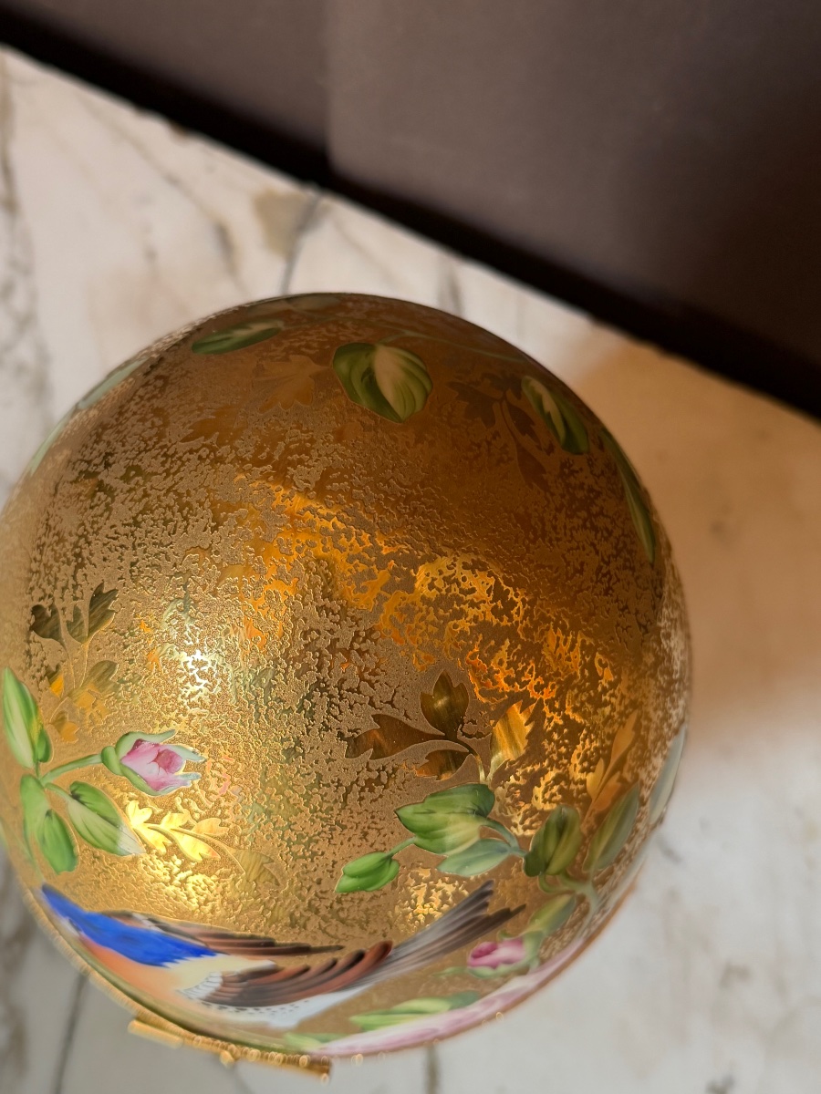 Fabergé Egg Made Of Limoges Porcelain (height 31 Cm)-photo-1