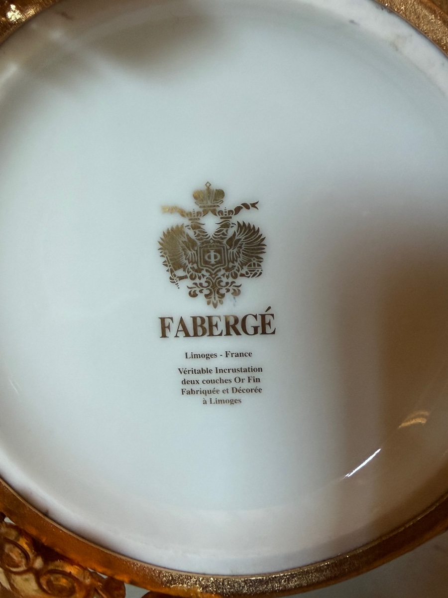 Fabergé Egg Made Of Limoges Porcelain (height 31 Cm)-photo-4