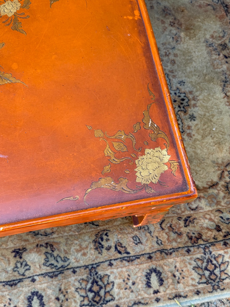 Table basse en laque de chine à décor chinoisant -photo-4