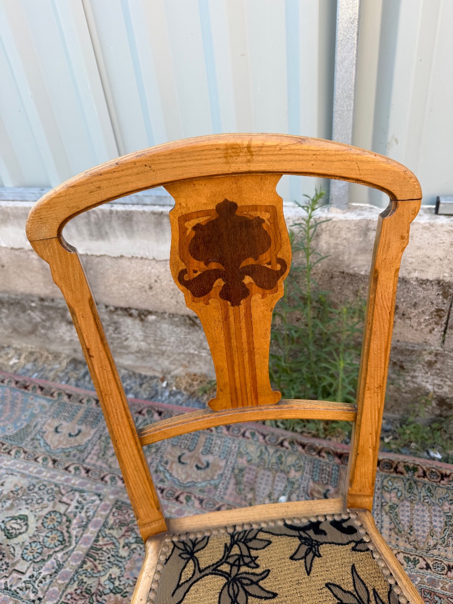 Pair Of Art Nouveau Chairs -photo-2