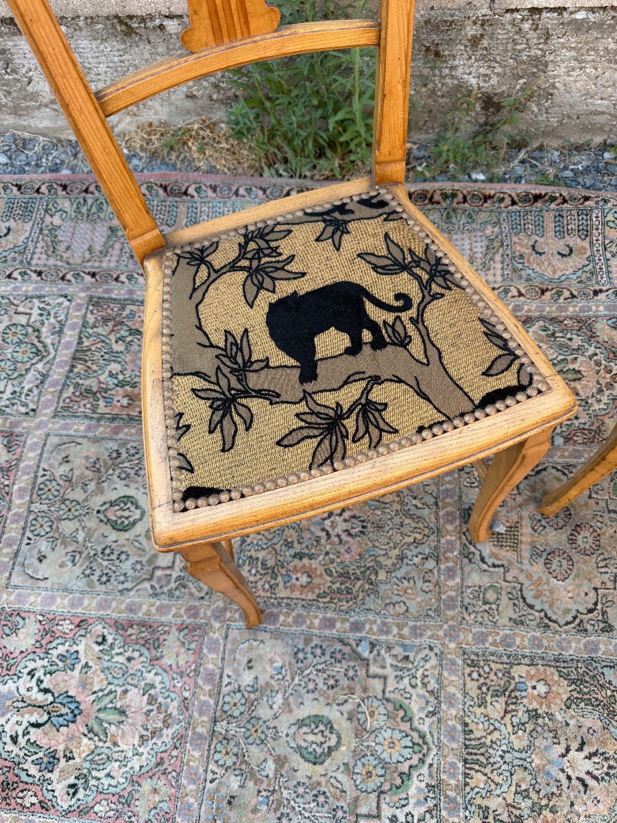 Pair Of Art Nouveau Chairs -photo-3