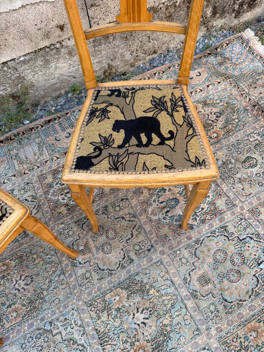 Pair Of Art Nouveau Chairs -photo-4