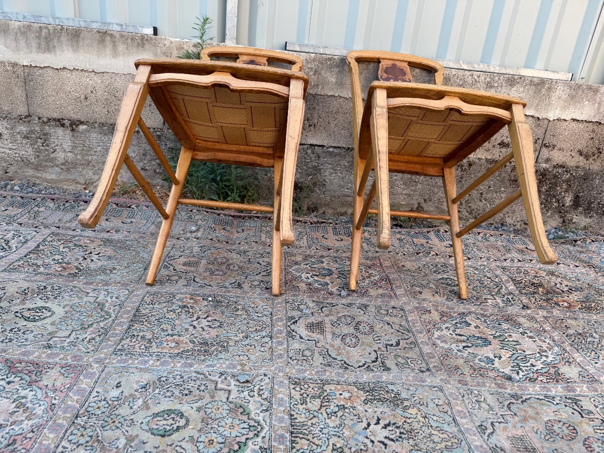 Pair Of Art Nouveau Chairs -photo-3
