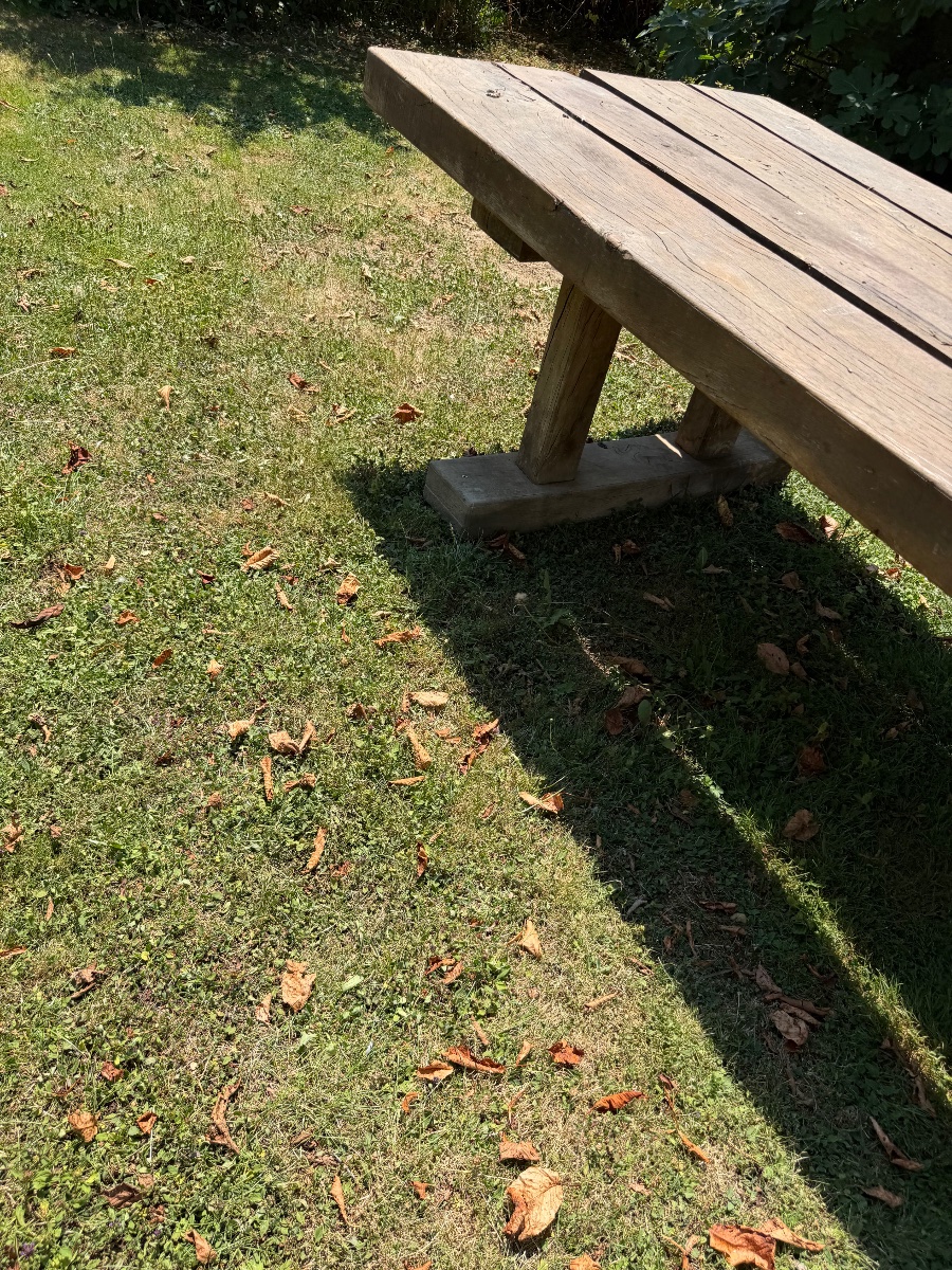 Large Brutalist Farmhouse Table -photo-4