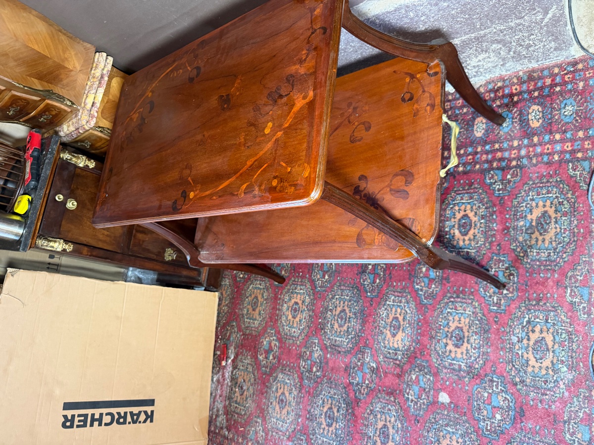 table à thé Art nouveau de Louis Majorelle (1859-1926), intitulée « Au gui l'an neuf-photo-3