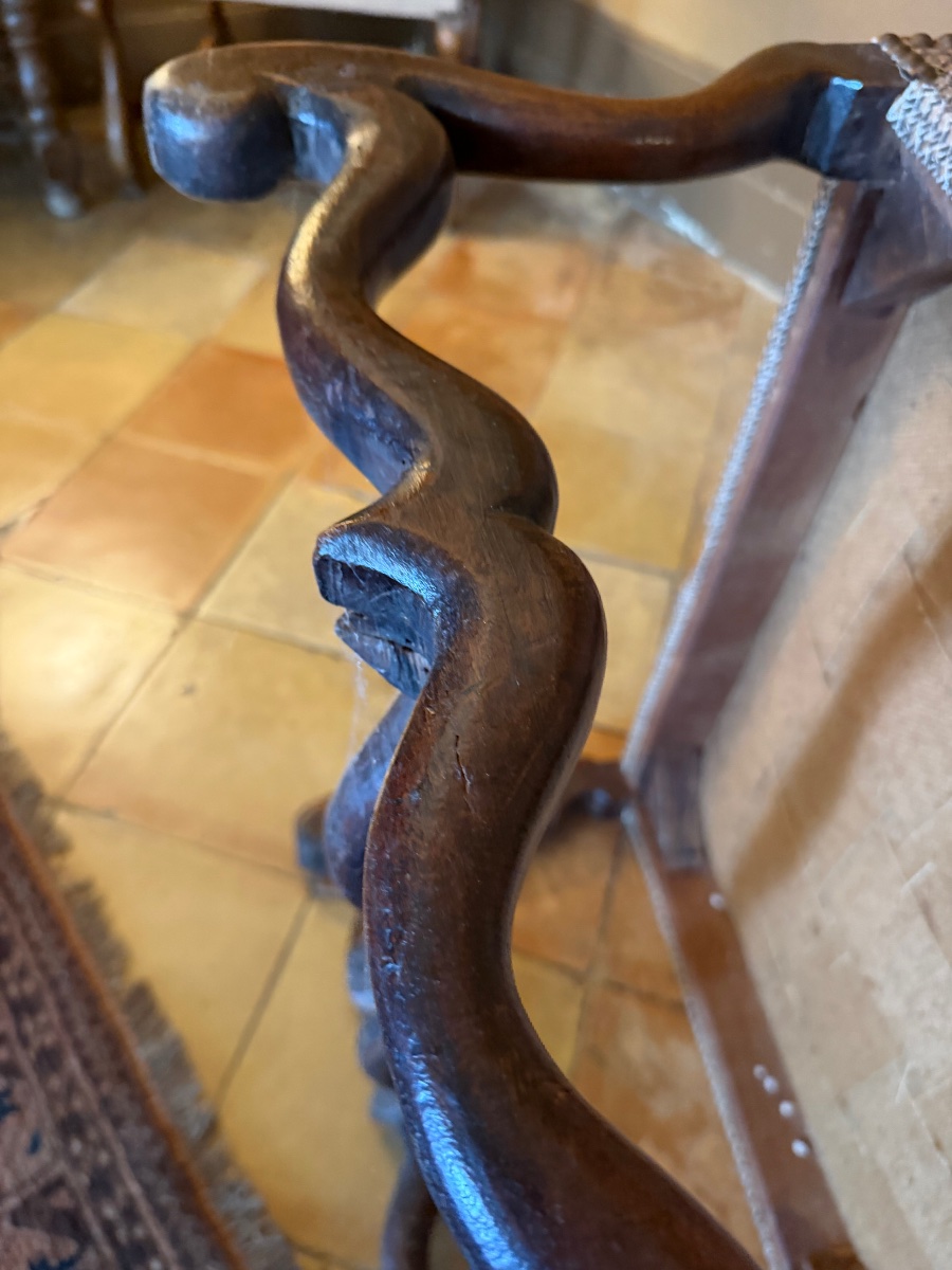 Louis XIV-era Wingback Chair -photo-2