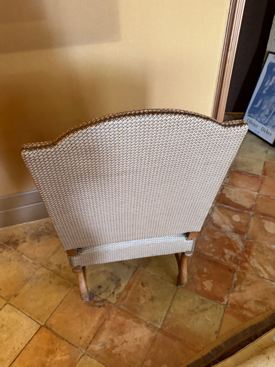 Fauteuil d’époque Louis XIV os de mouton -photo-3