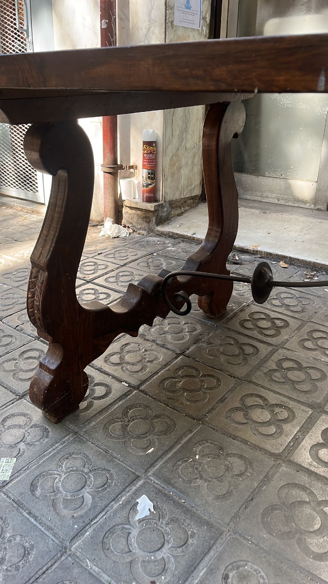 Table catalane en noyer -photo-2