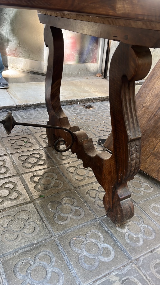 Table catalane en noyer -photo-3
