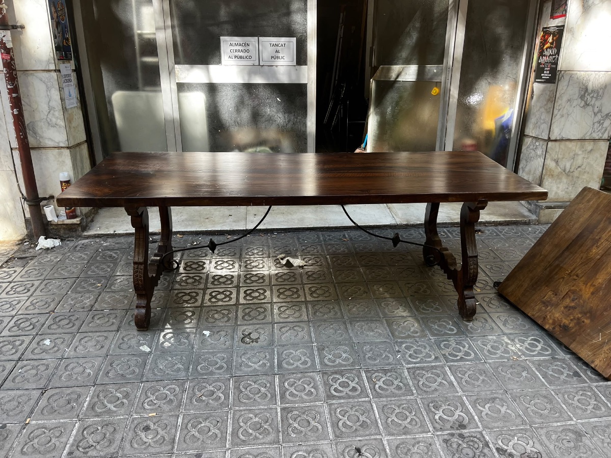 Table catalane en noyer -photo-1