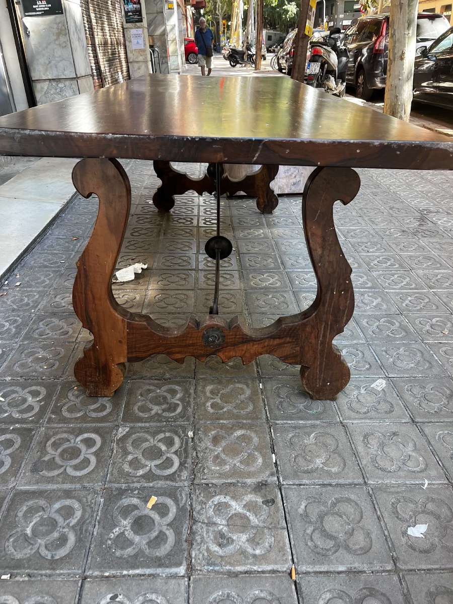 Table catalane en noyer -photo-4