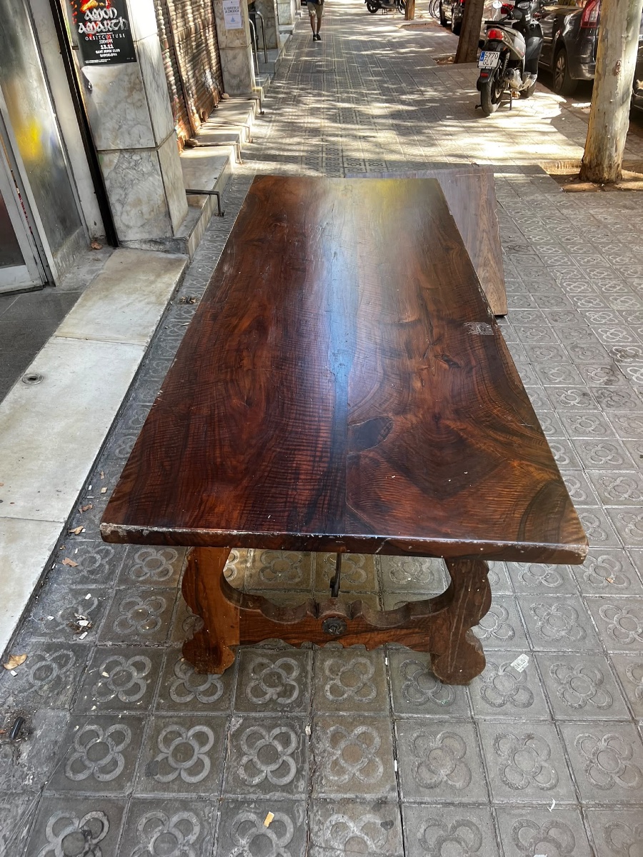 Table catalane en noyer -photo-5