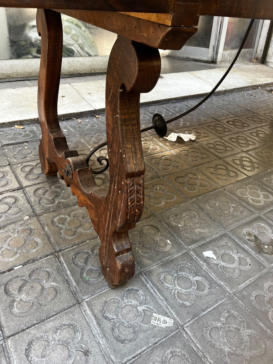 Table catalane en noyer -photo-7