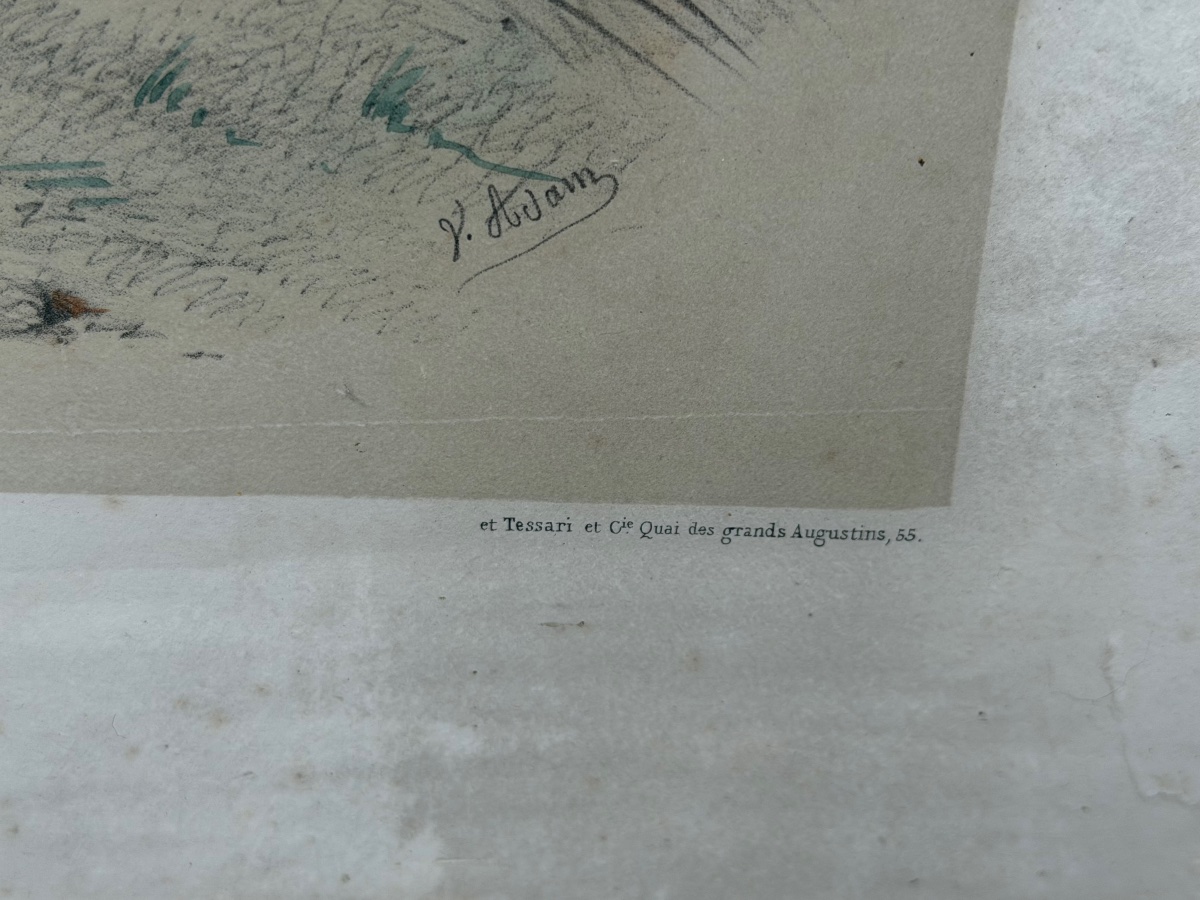 Quatre gravures de chevaux-photo-2