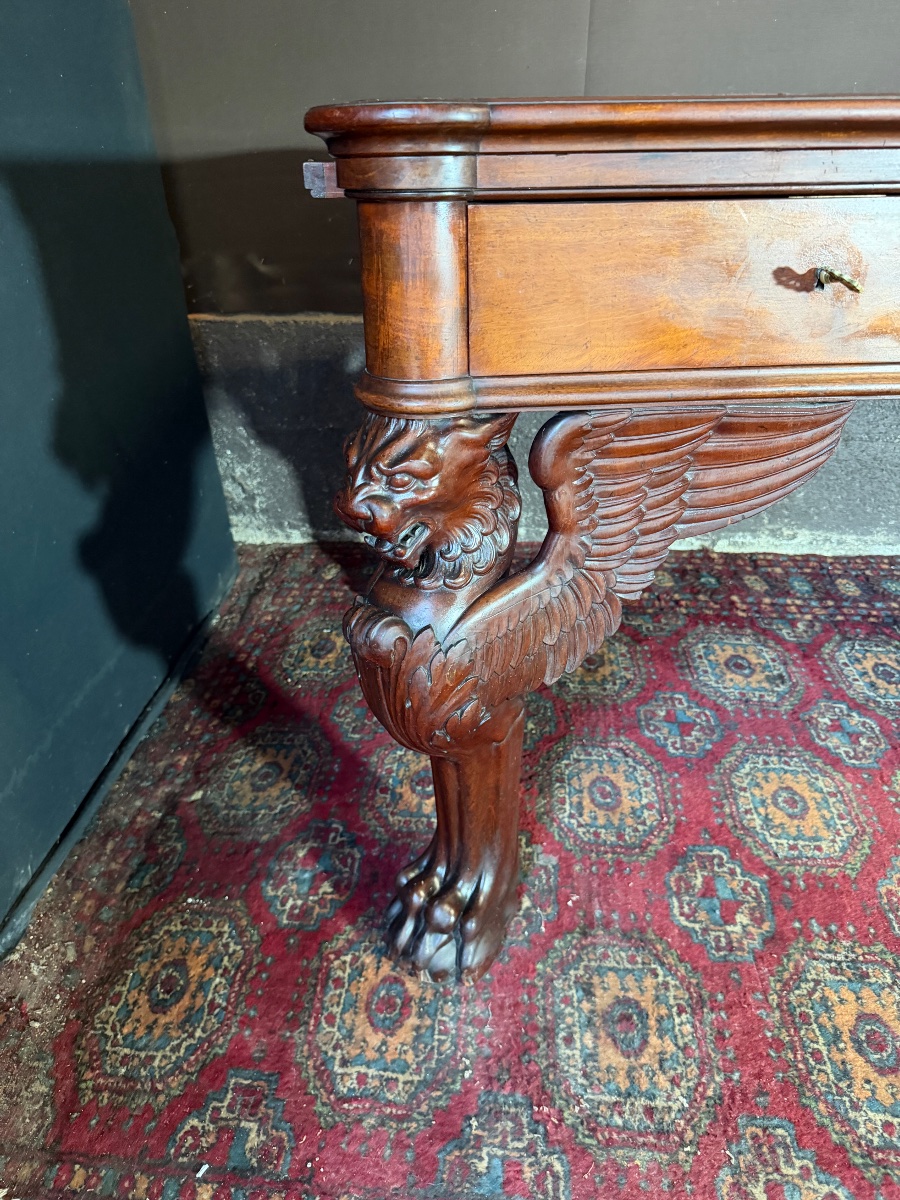 Bureau empire à décor de griffon -photo-6