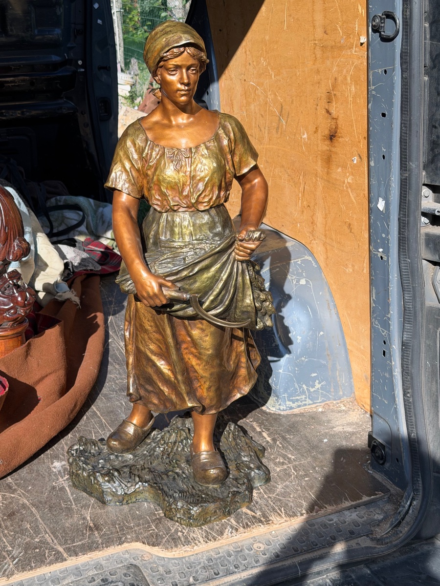 Oscar Ruffony (1874–1946), Large Bronze Sculpture (83 Cm)-photo-2