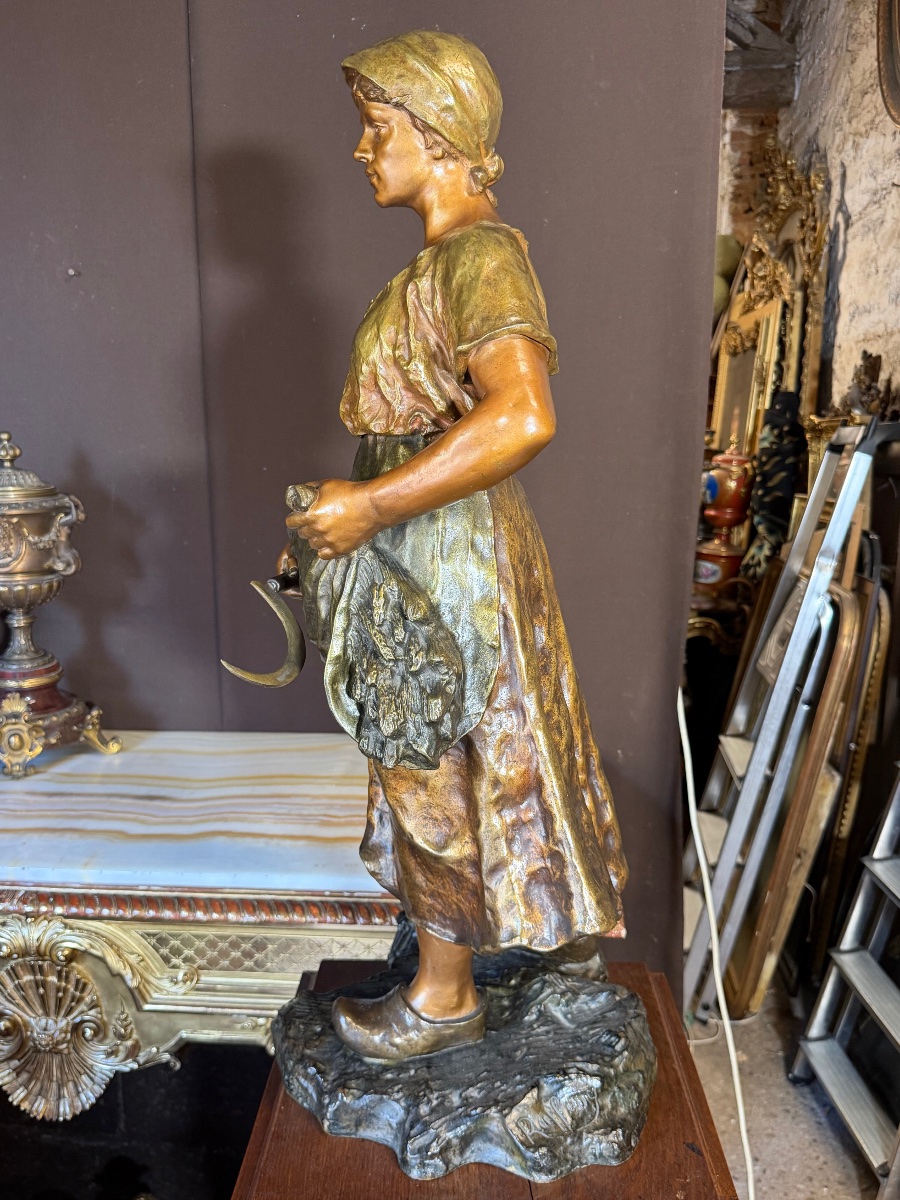 Oscar Ruffony (1874–1946), Large Bronze Sculpture (83 Cm)-photo-6