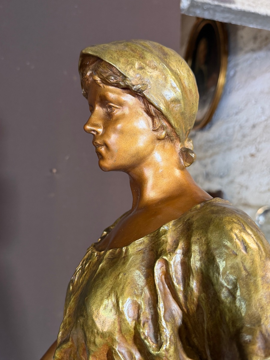 Oscar Ruffony (1874–1946), Large Bronze Sculpture (83 Cm)-photo-7