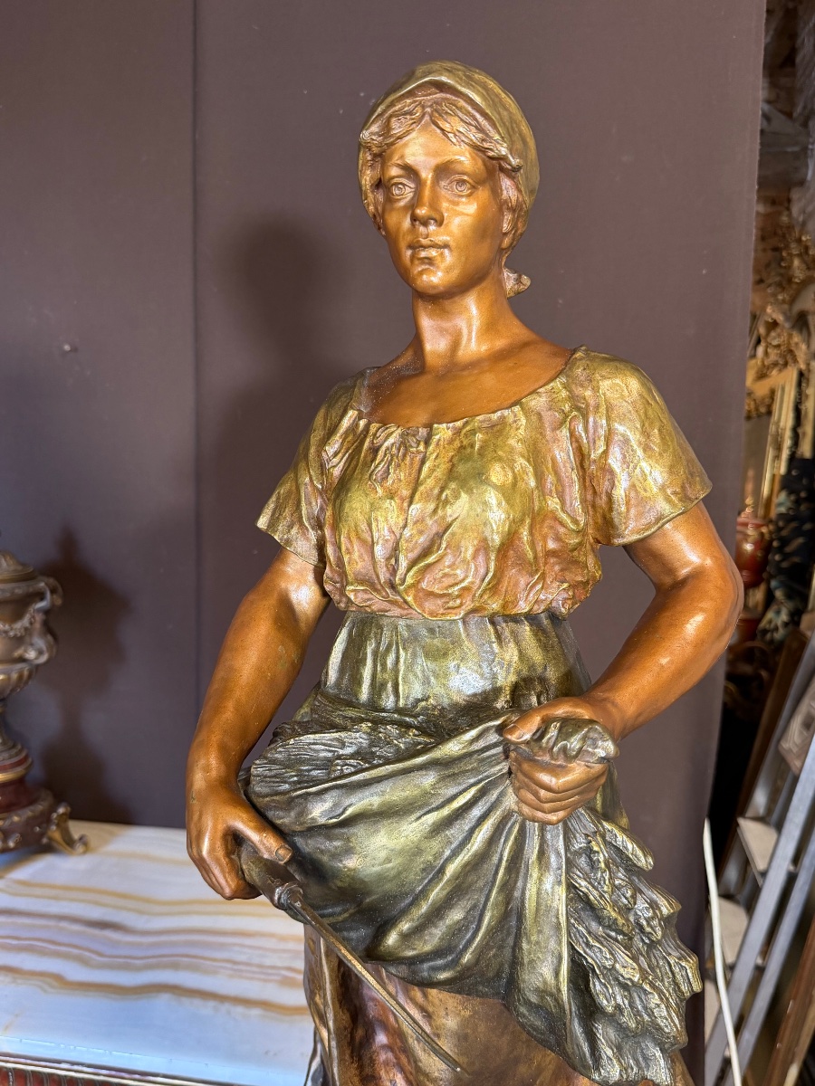 Oscar Ruffony (1874–1946), Large Bronze Sculpture (83 Cm)-photo-8