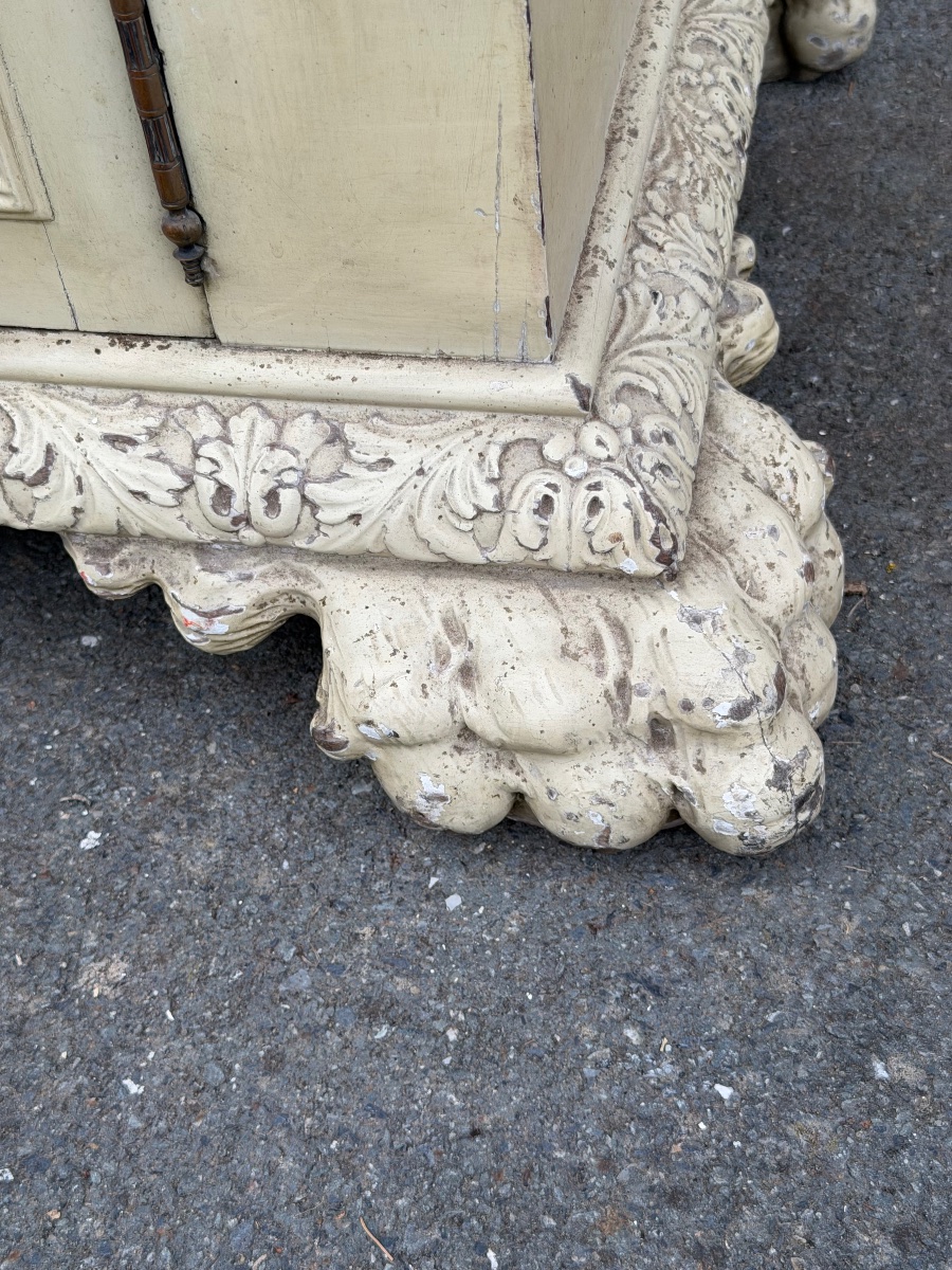 Buffet vitrine de style Louis XVI -photo-4