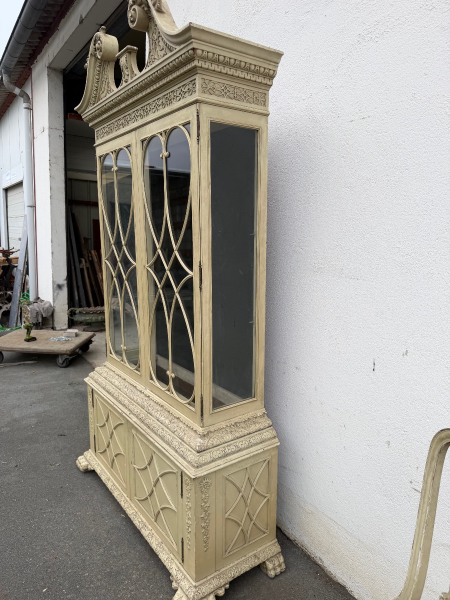 Buffet vitrine de style Louis XVI -photo-3