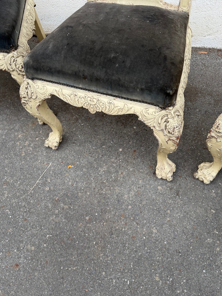 Huit chaises style chippendalle-photo-4