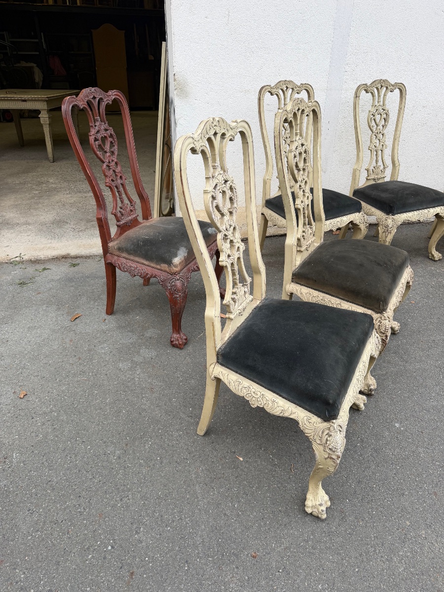 Huit chaises style chippendalle-photo-1