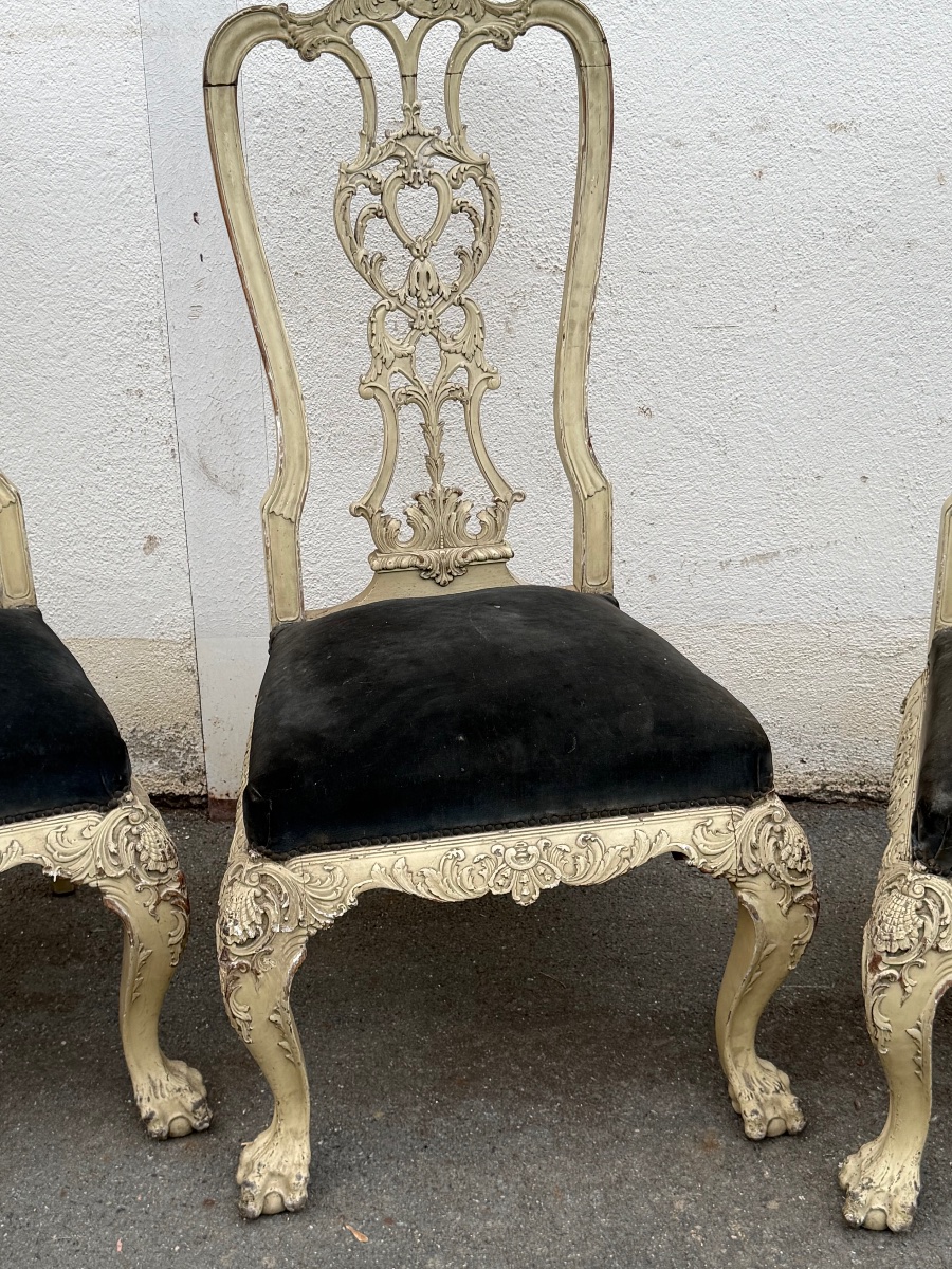 Huit chaises style chippendalle-photo-3