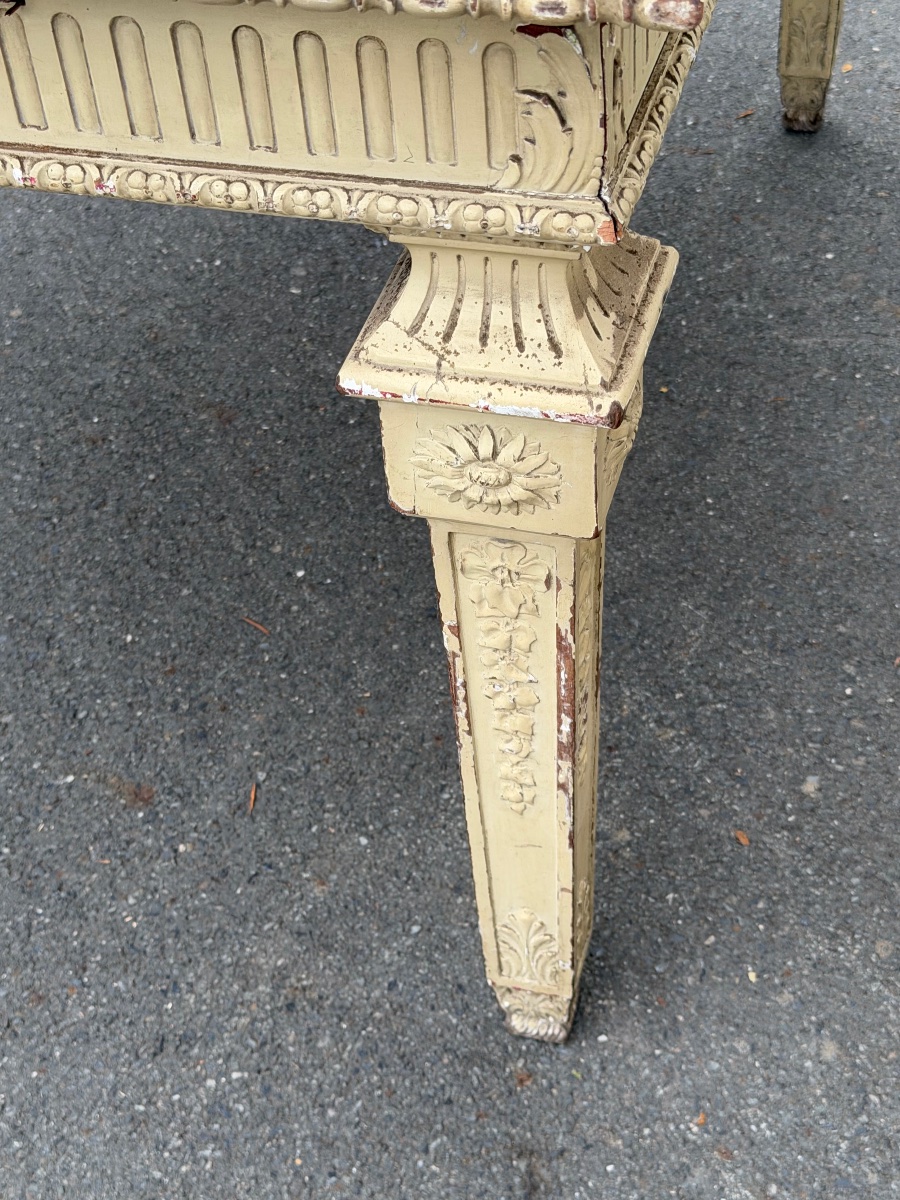 Painted Louis XVI-style Dining Table -photo-2