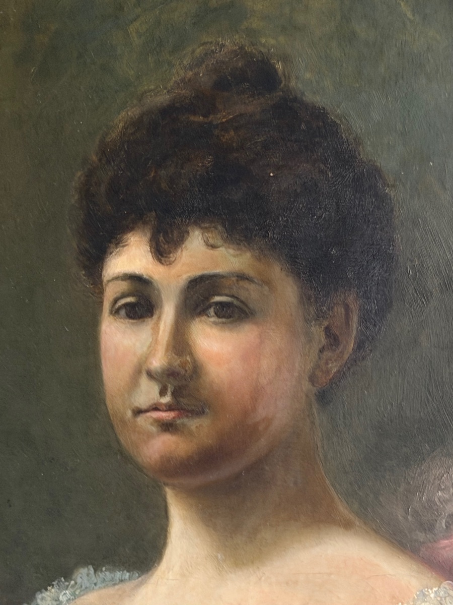 Portrait d’élégante du XIXe -photo-2
