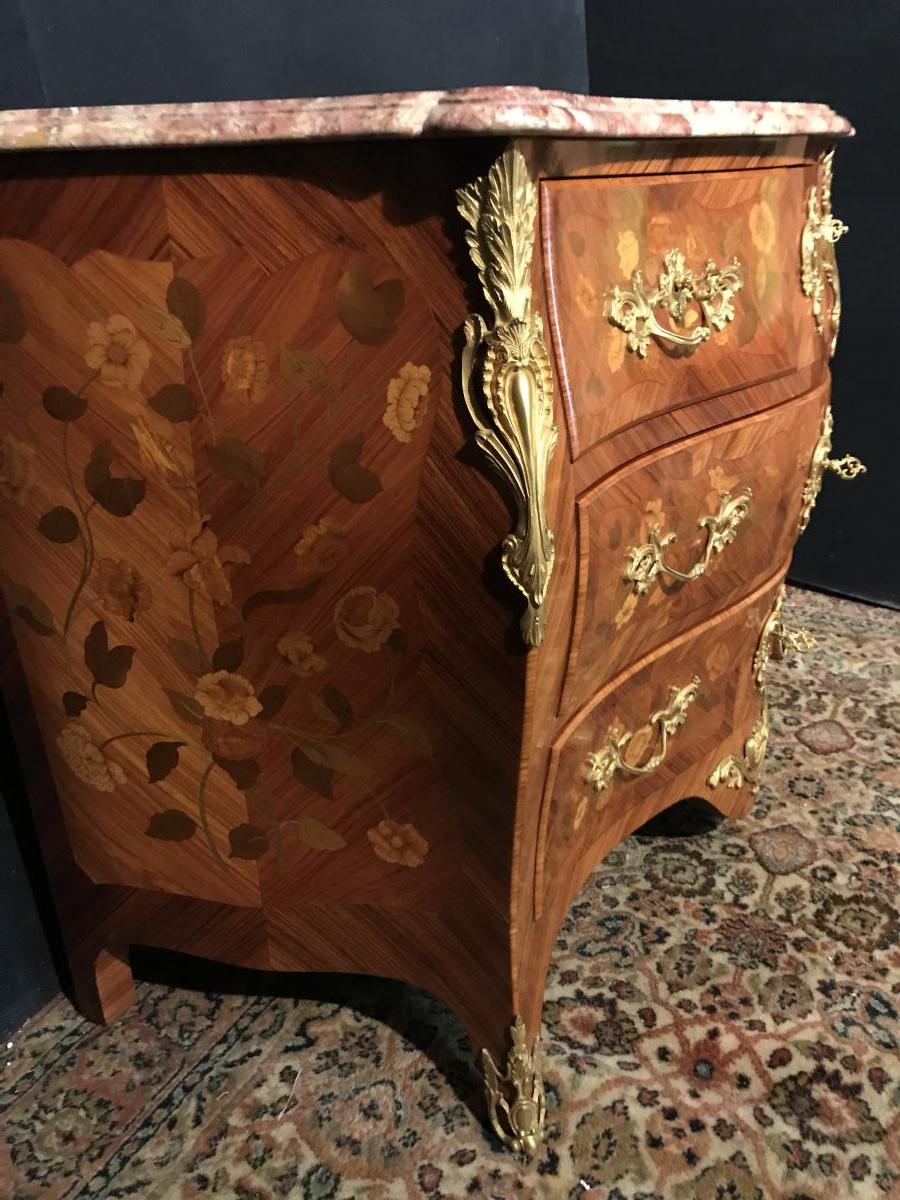 Louis XV Style Chest Of Drawers-photo-3