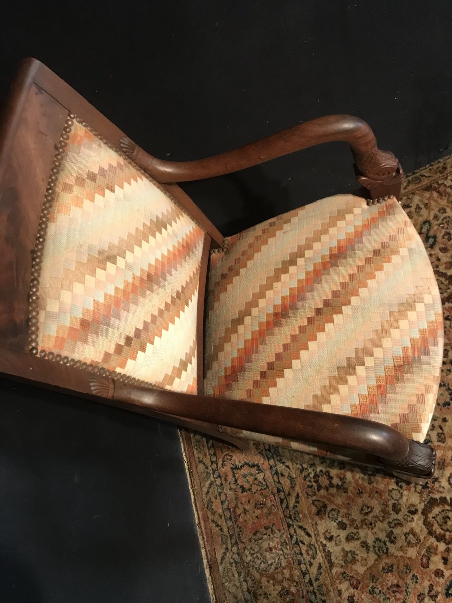 Fauteuil à Tête De Dauphin-photo-3