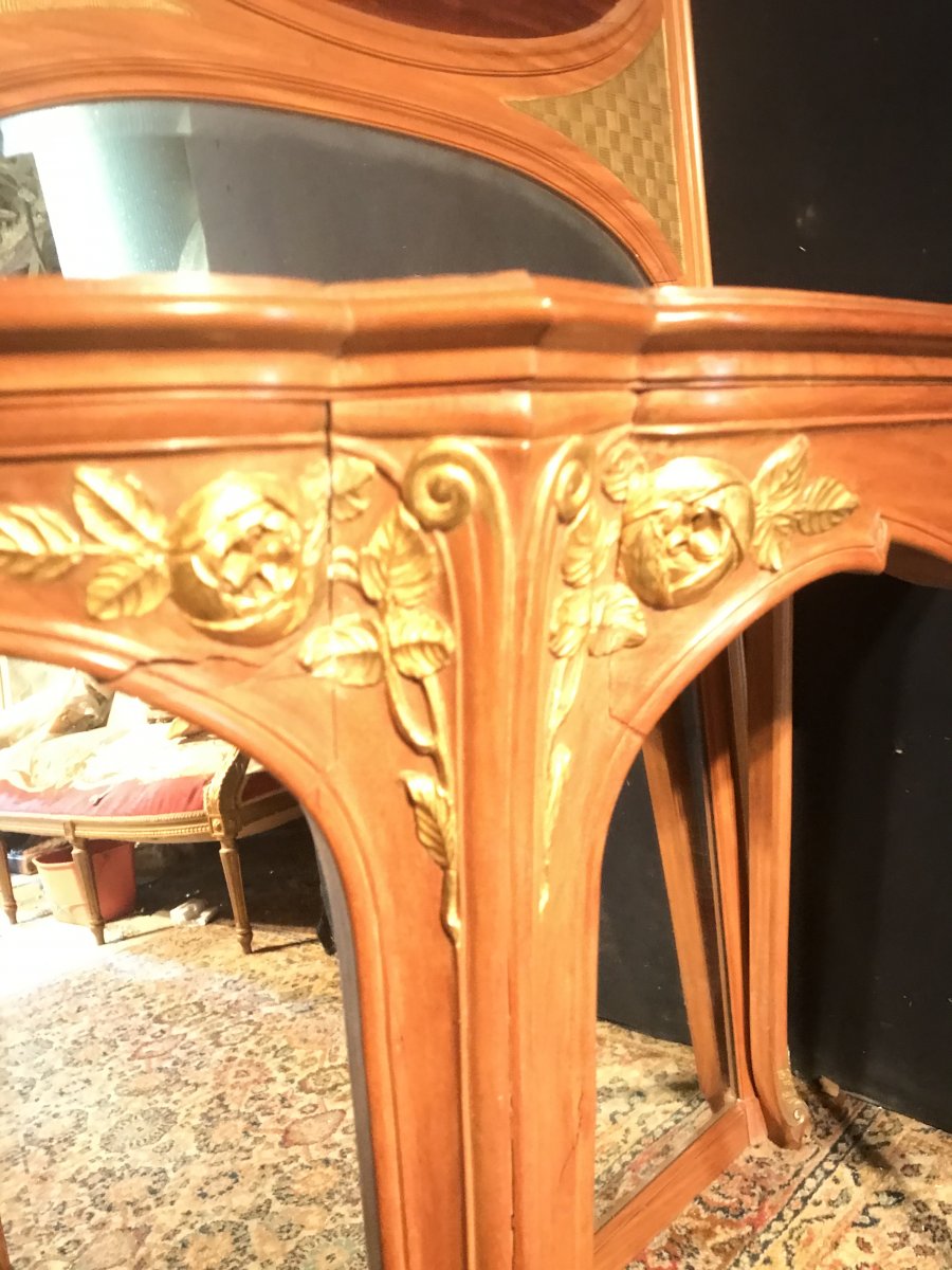 Art Nouveau Console And Trumeau-photo-5