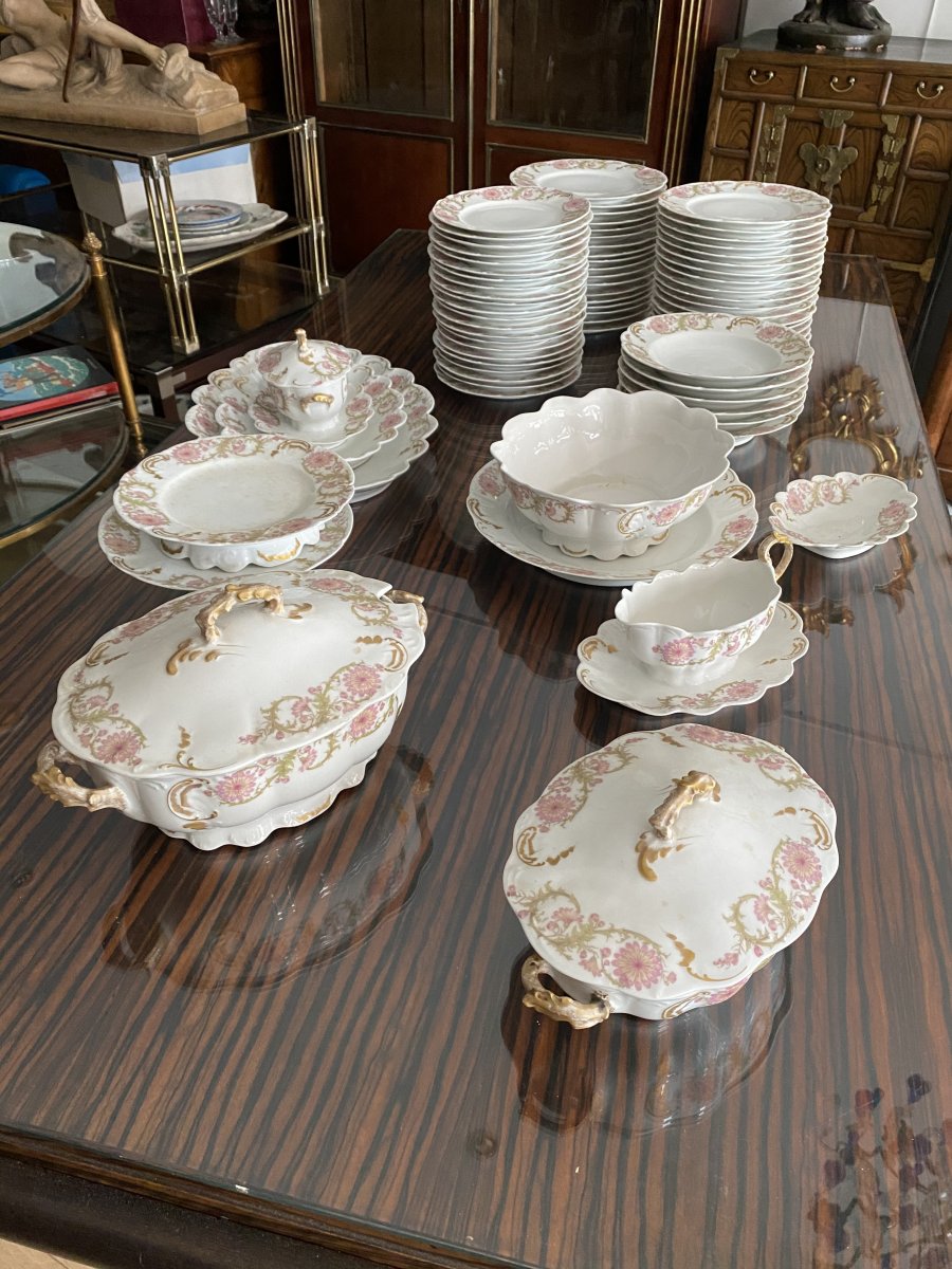 Service En Porcelaine De Limoges 75 Pièces 