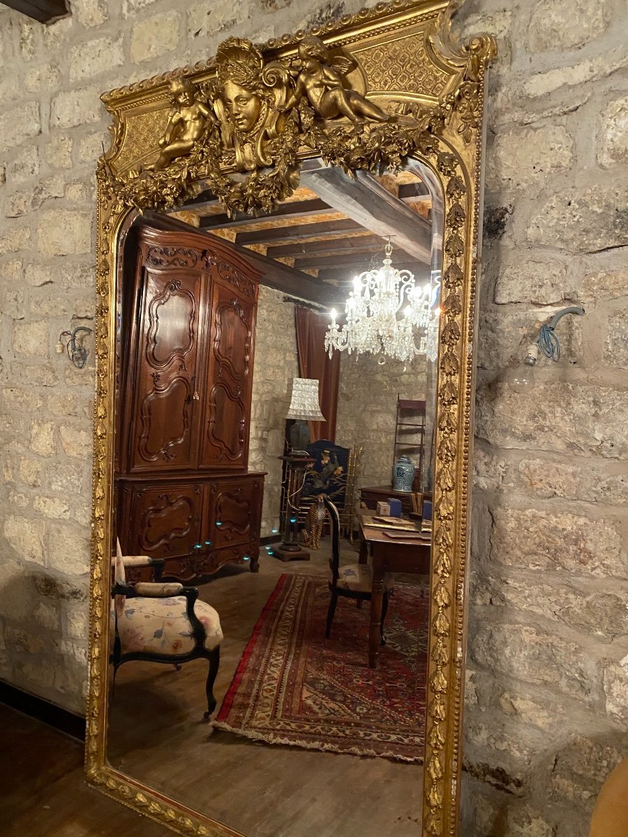 Important Miroir De Château (hauteur :253)-photo-2