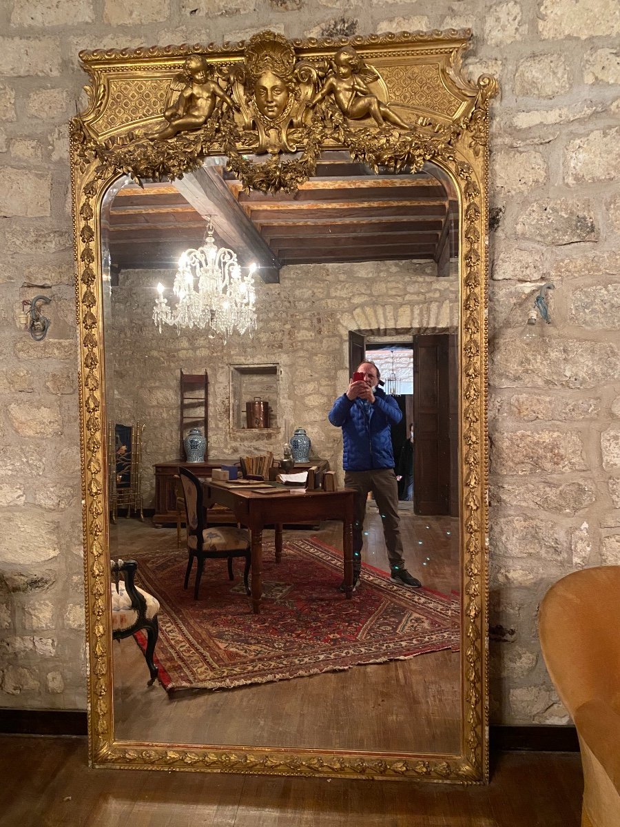 Important Miroir De Château (hauteur :253)-photo-3