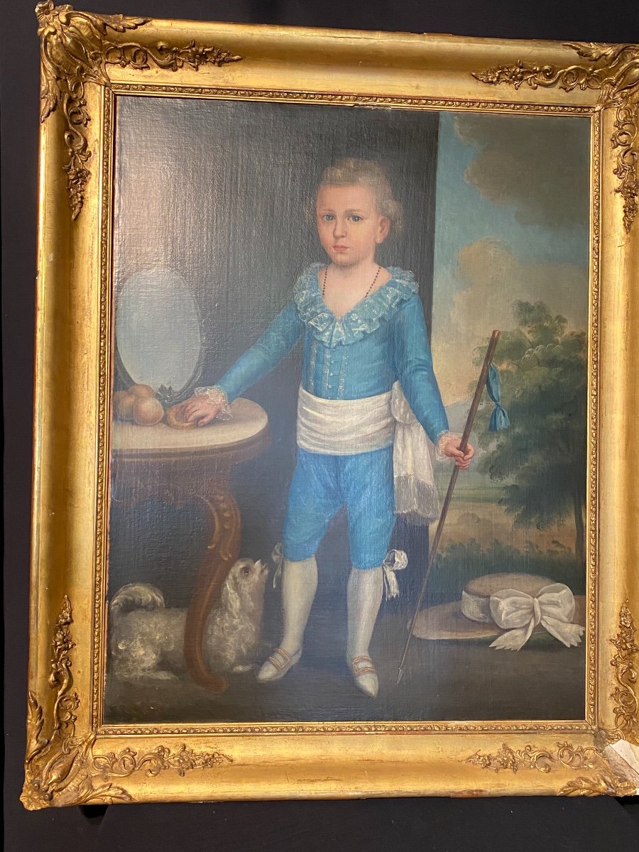 Portrait Of Young Boy Late 18th Century