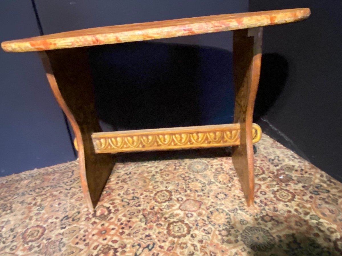 Country Painted Wood Table-photo-4