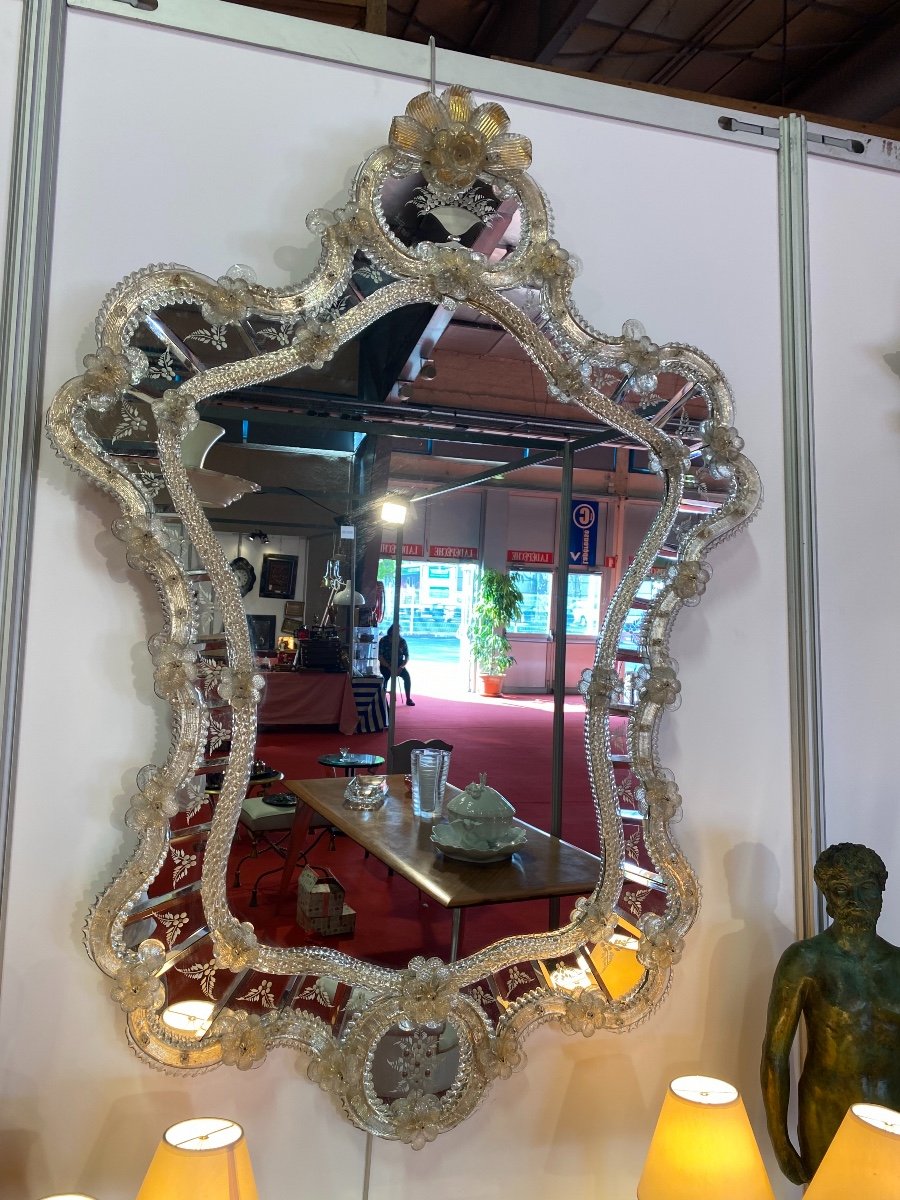 Venetian Glass And Murano Mirror-photo-2