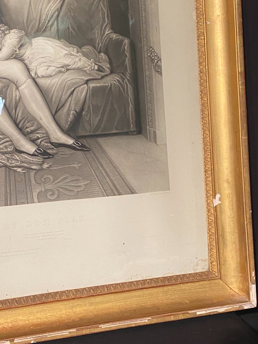 Engraving Of Napoleon And His Son-photo-5