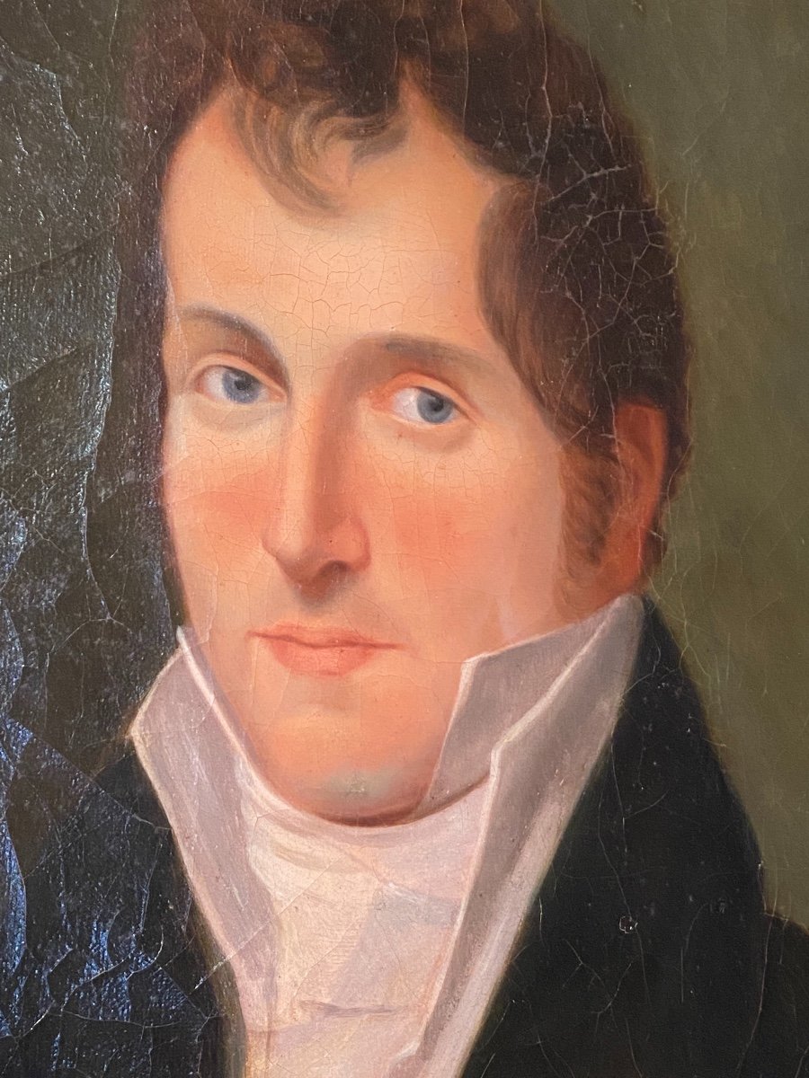Portrait Académique De L’école De Jacques Louis David Début XIXe -photo-3