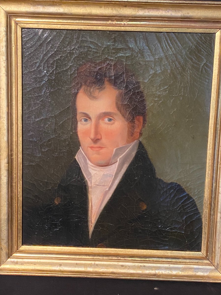 Portrait Académique De L’école De Jacques Louis David Début XIXe 