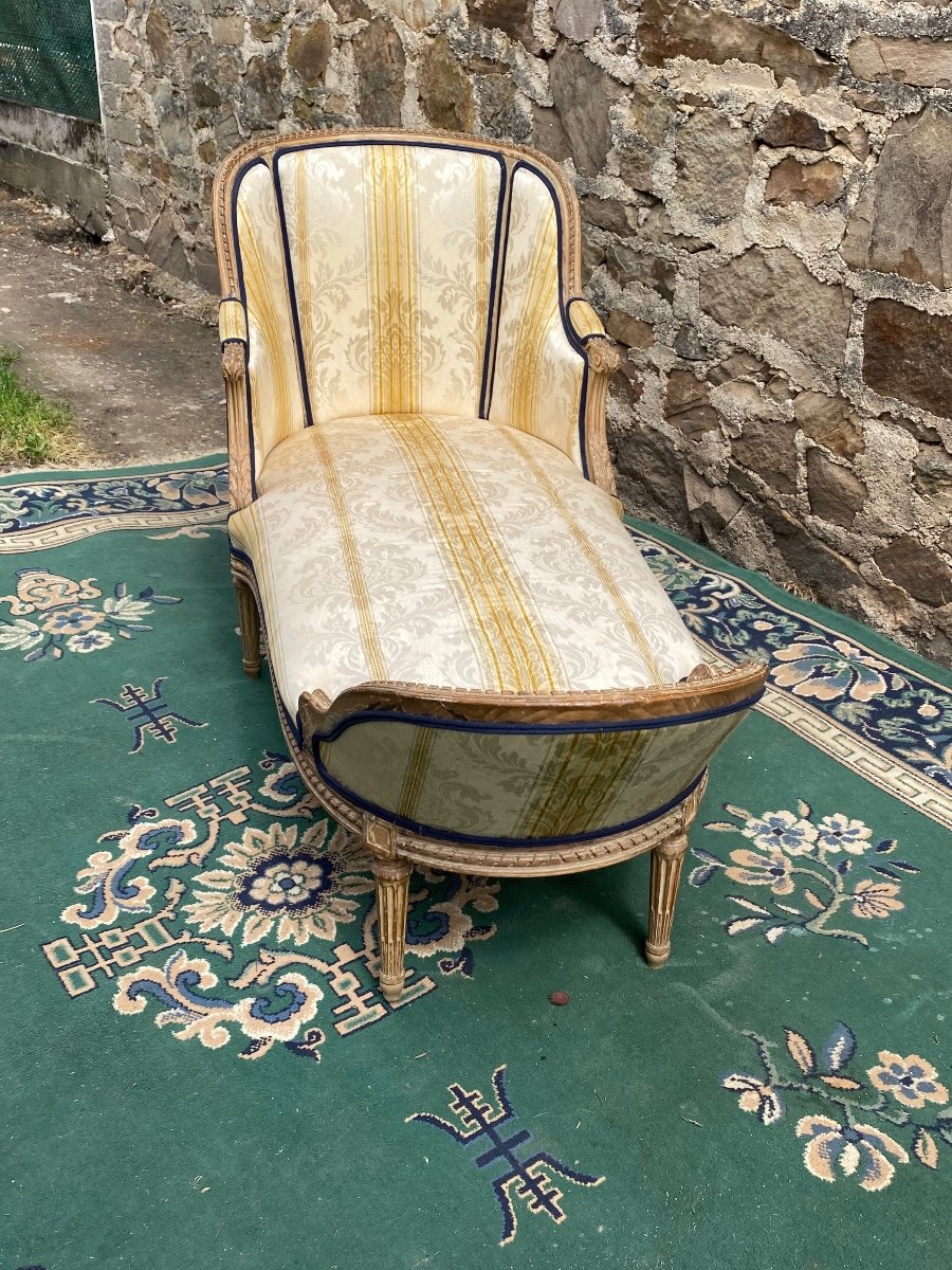 Louis XVI Style Lounge Chair Nineteenth-photo-3