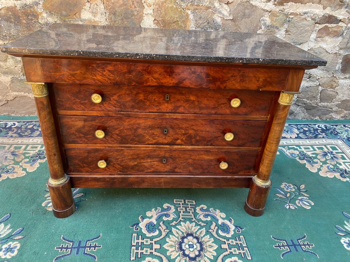 Empire Mahogany Commode